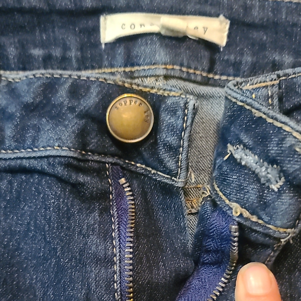 Copper Key💐 Patch Pocket High Rise Jeans - Picture 3 of 9